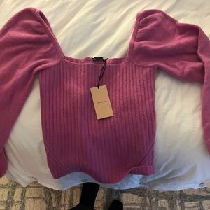 Soft magenta pink sweater NWT